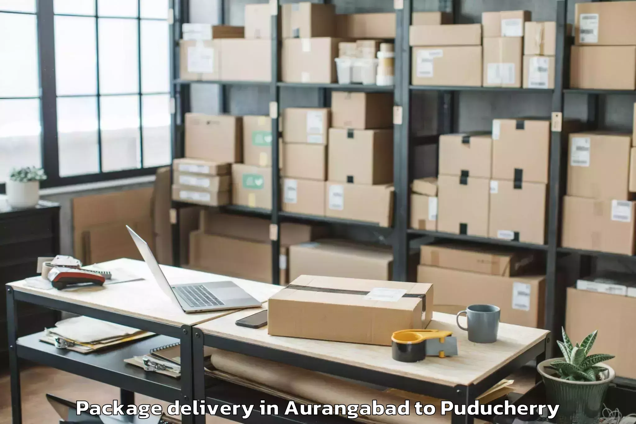 Top Aurangabad to Pondicherry University Package Delivery Available